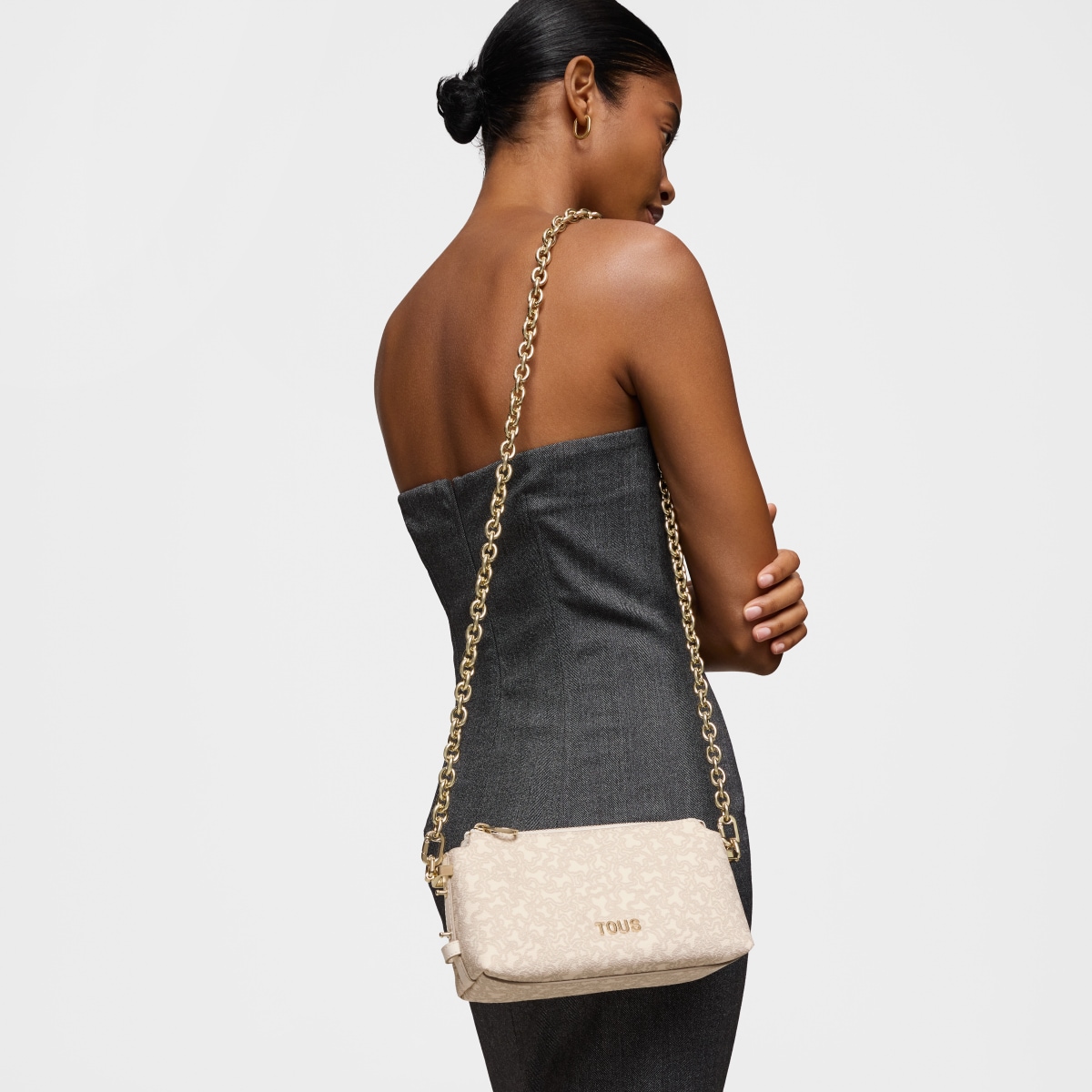 Beige mini Bag Kaos Mini Lines