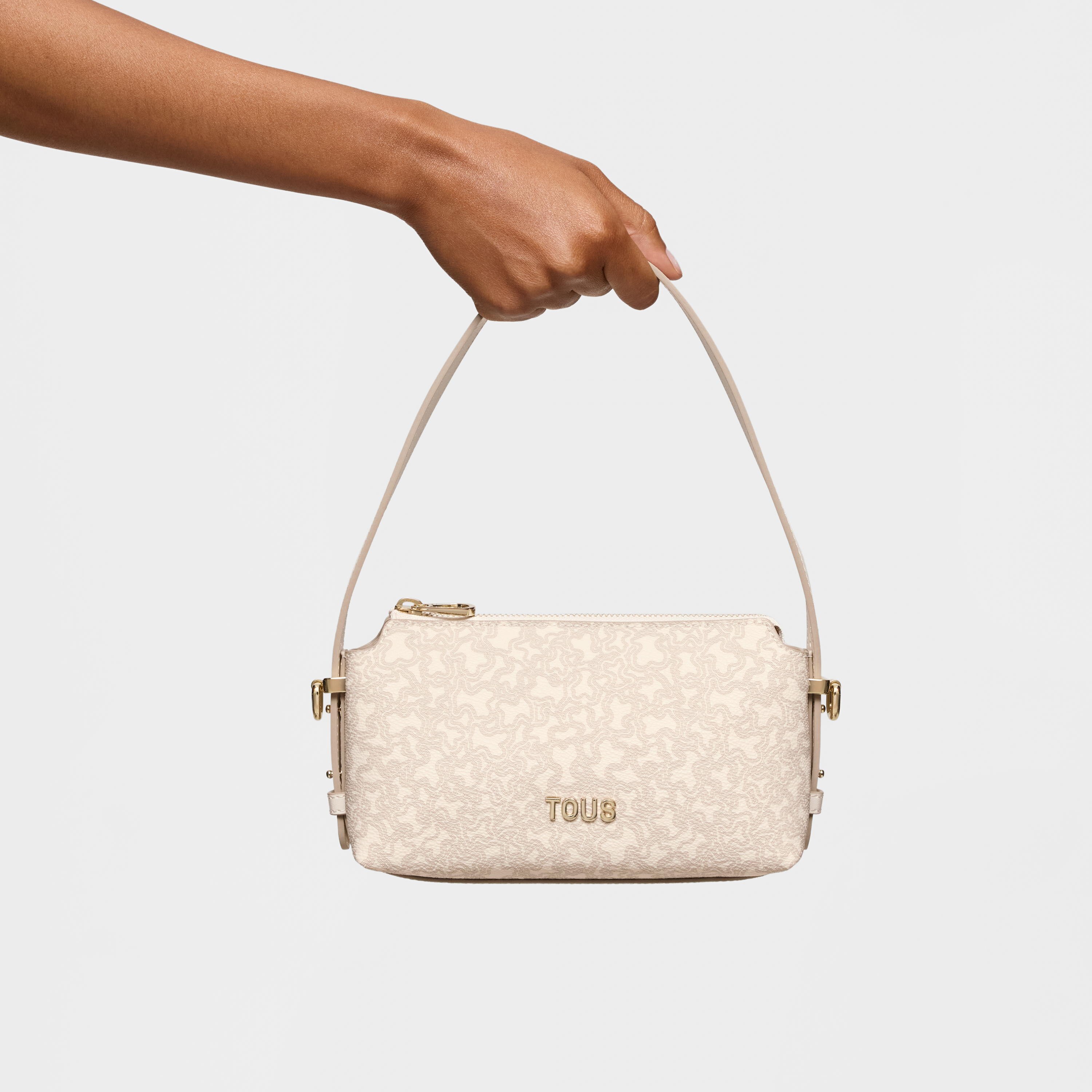★TOUT Y EST★ PATCH MINI BAG BEIGE FNSMN01BEF Beige mini Bag Kaos Mini Lines | TOUS
