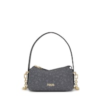 Minibolso gris oscuro Kaos Mini Lines