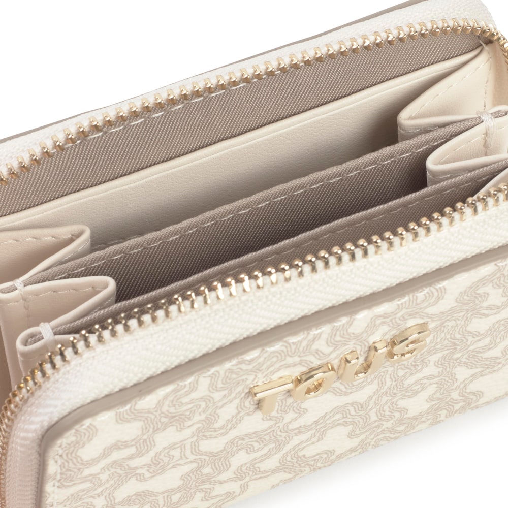 Monedero beige Kaos Mini Lines Monedero beige Kaos Mini Lines