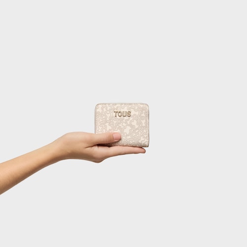 Beige Change purse Kaos Mini Lines