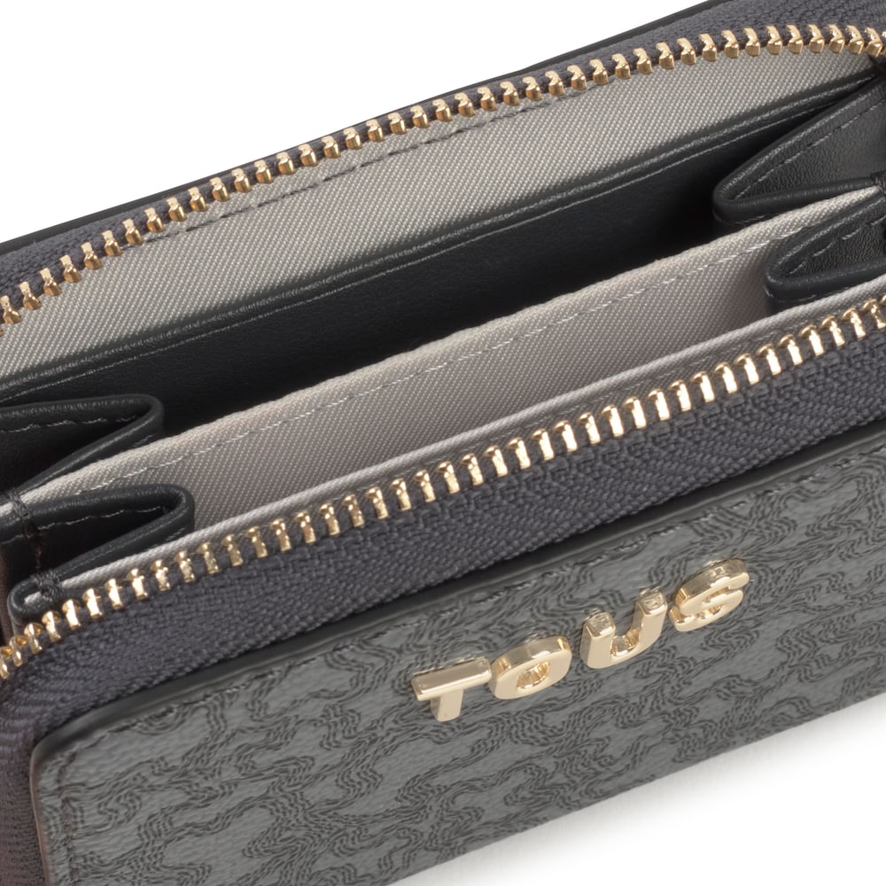 Dark gray Change purse Kaos Mini Lines