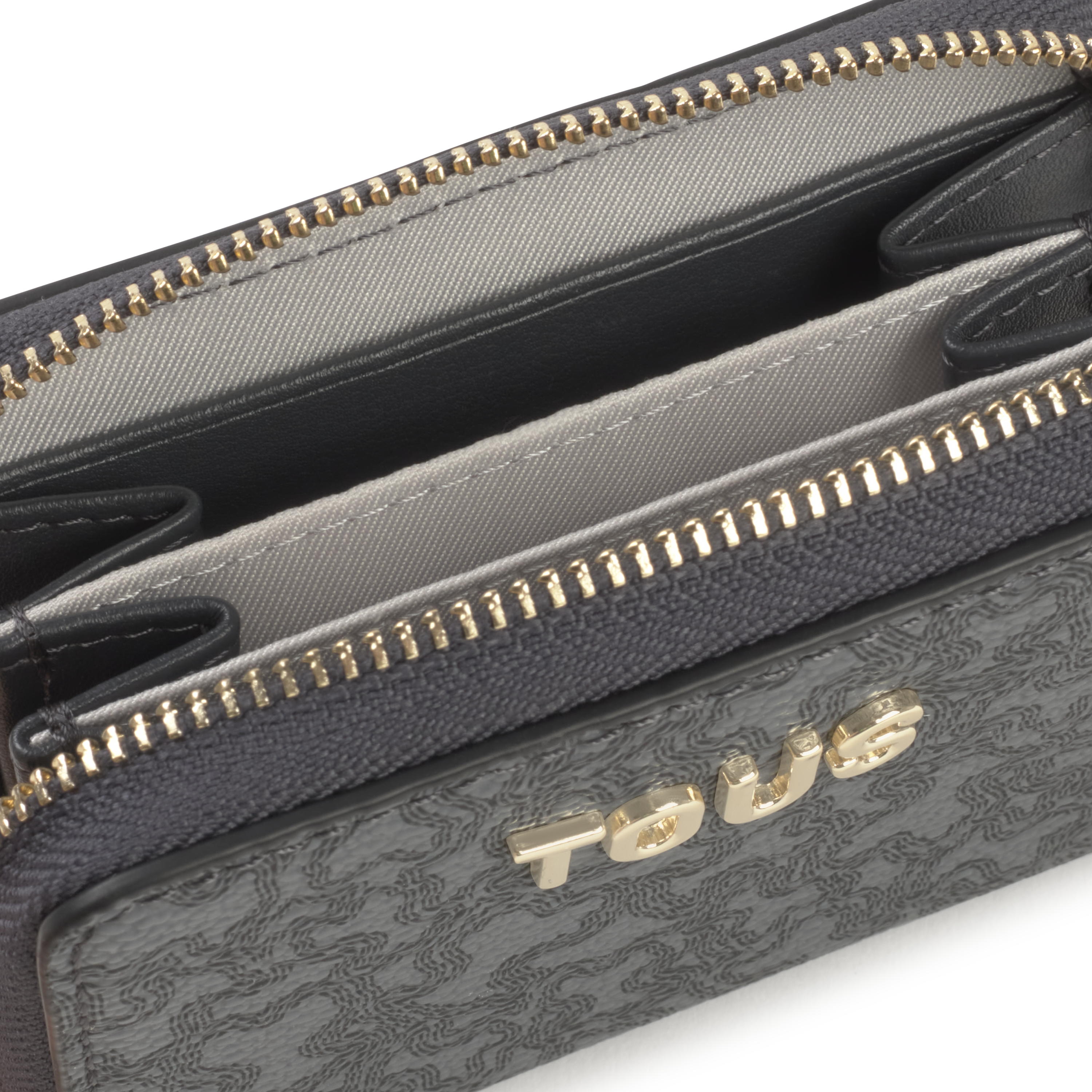 Dark gray Change purse Kaos Mini Lines