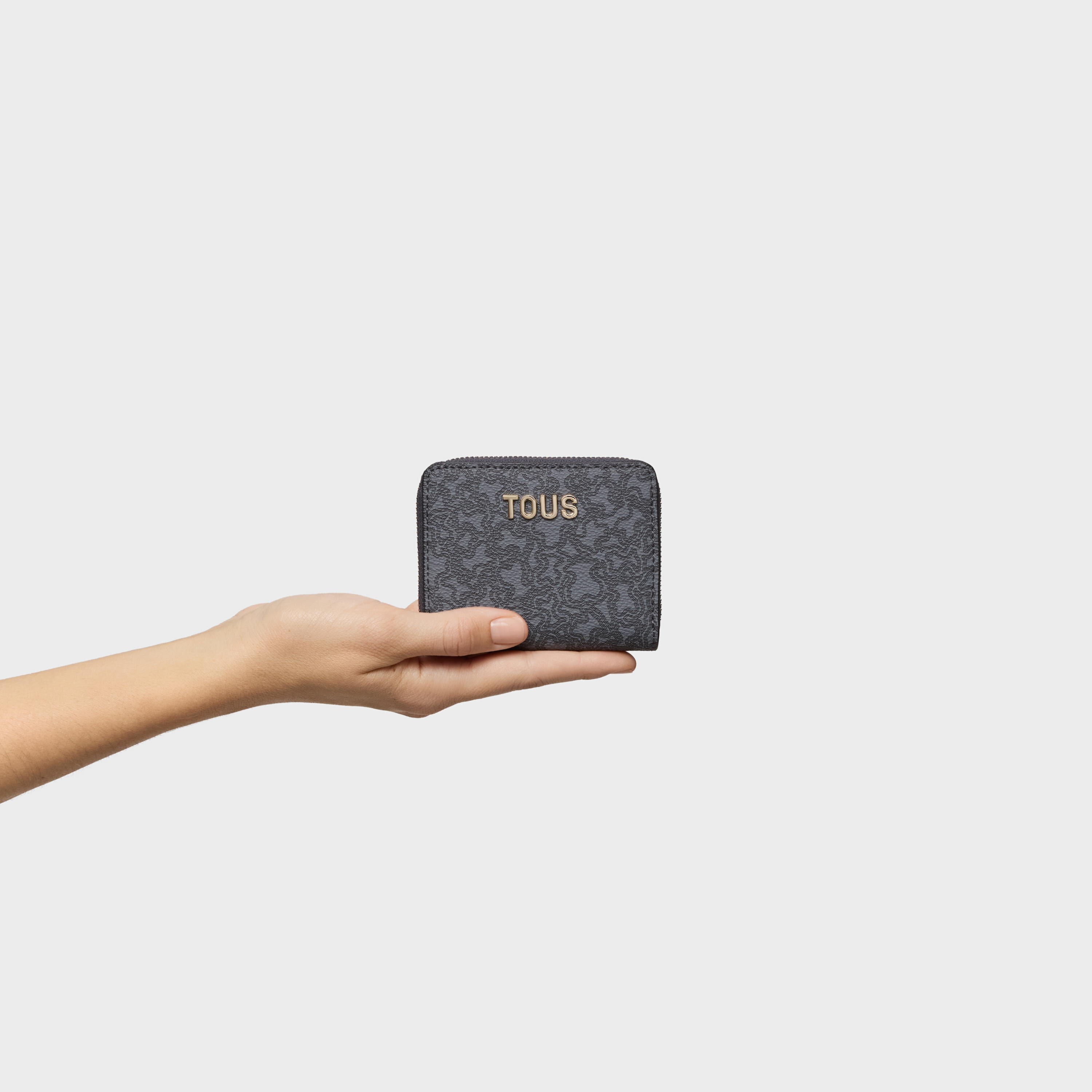 Dark gray Change purse Kaos Mini Lines