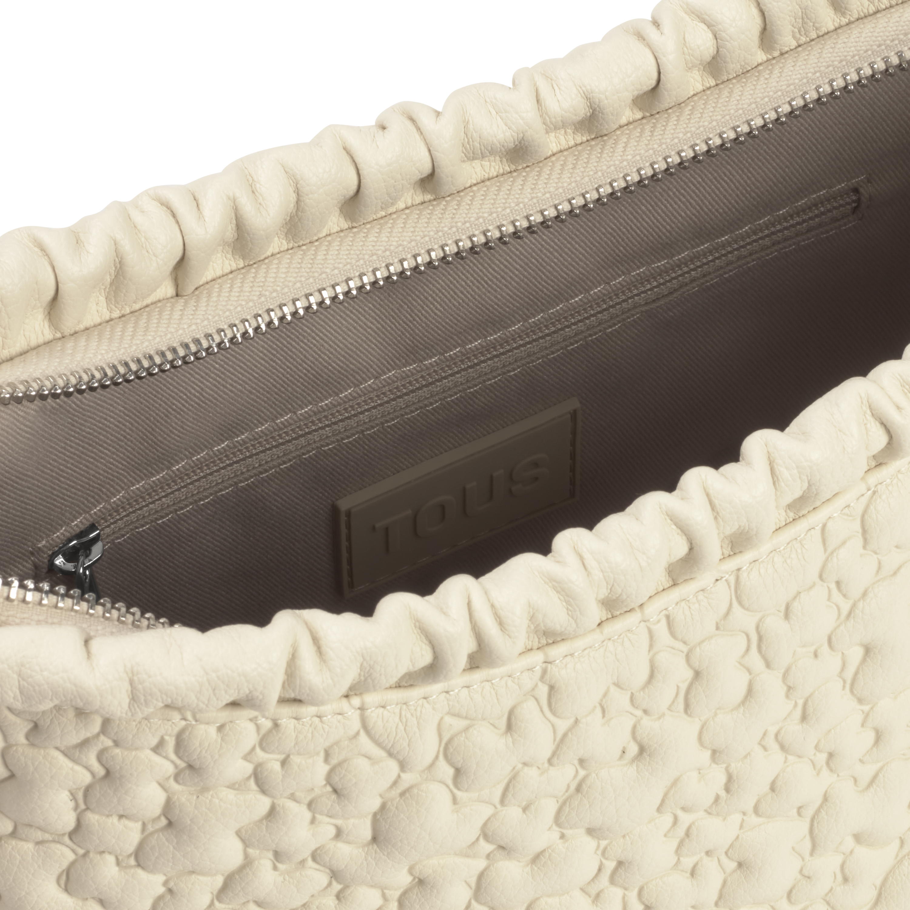 Medium beige Crossbody bag TOUS Puffy Bear