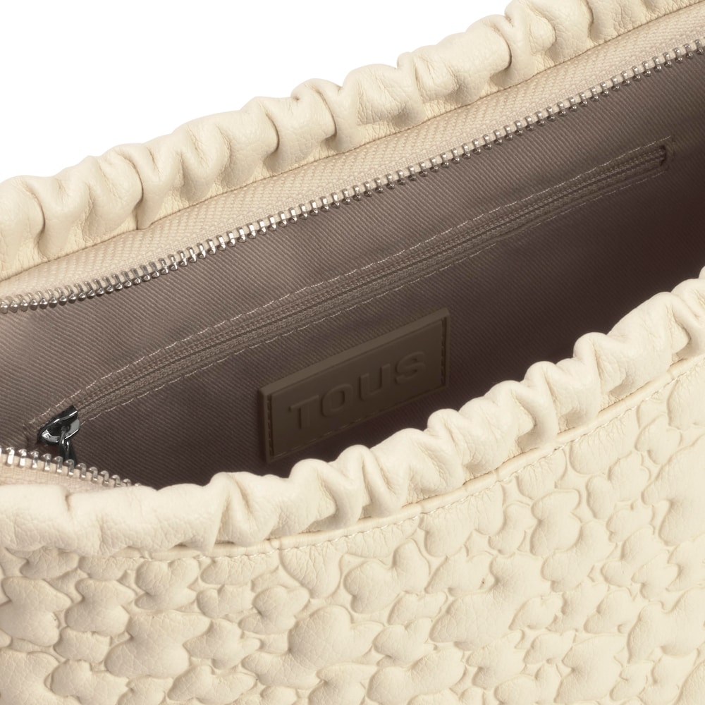 Medium beige Crossbody bag TOUS Puffy Bear