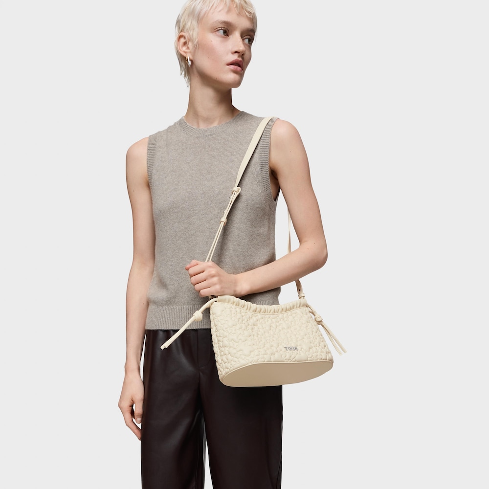 Medium beige Crossbody bag TOUS Puffy Bear