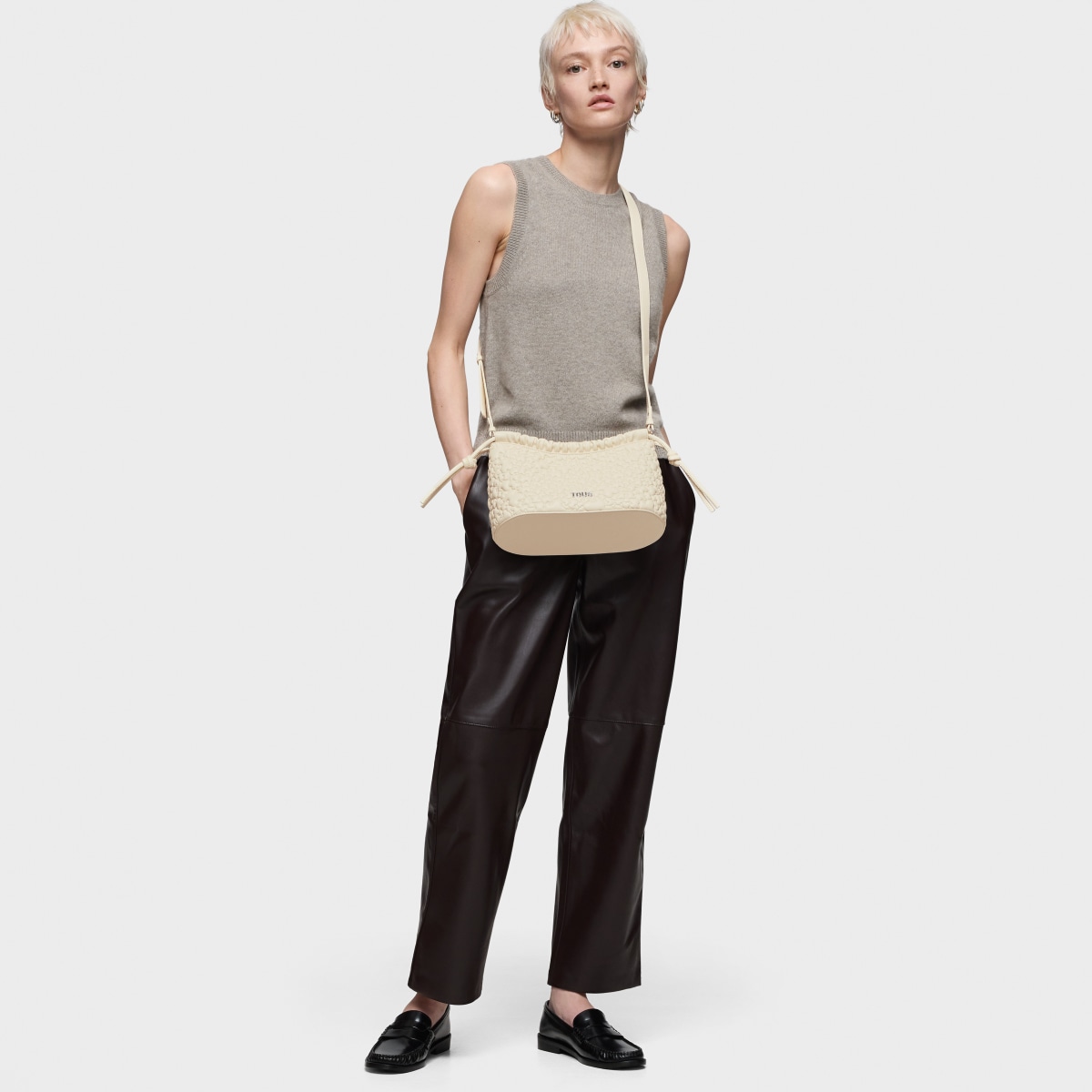 Medium beige Crossbody bag TOUS Puffy Bear