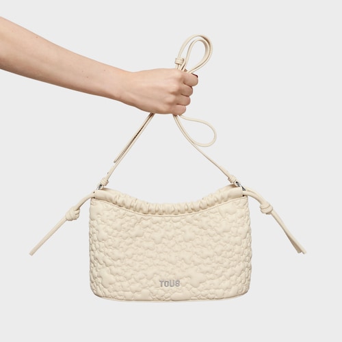 Bandolera mediana beige TOUS Puffy Bear