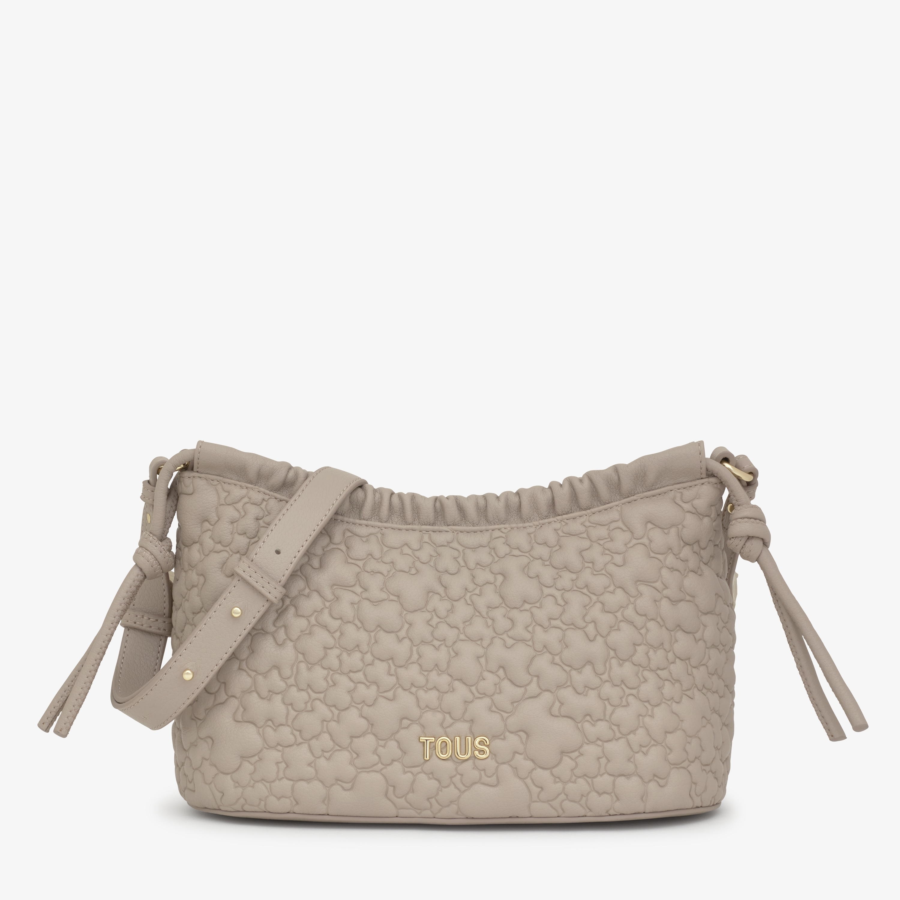 Medium taupe Crossbody bag TOUS Puffy Bear