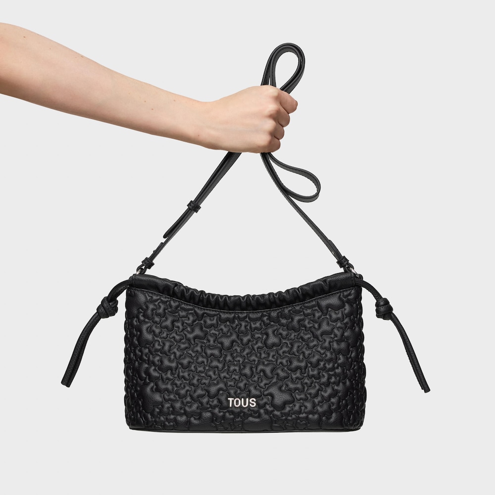 Medium black Crossbody bag TOUS Puffy Bear
