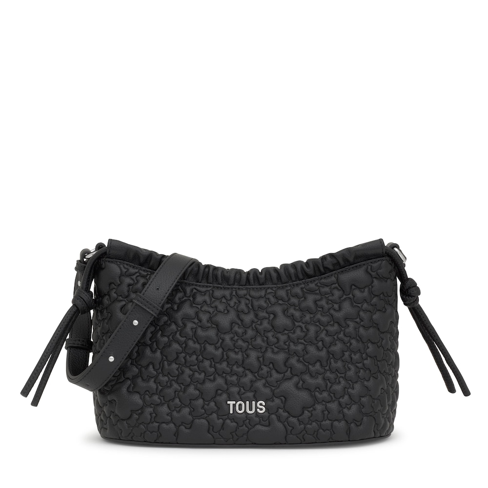 Medium black Crossbody bag TOUS Puffy Bear