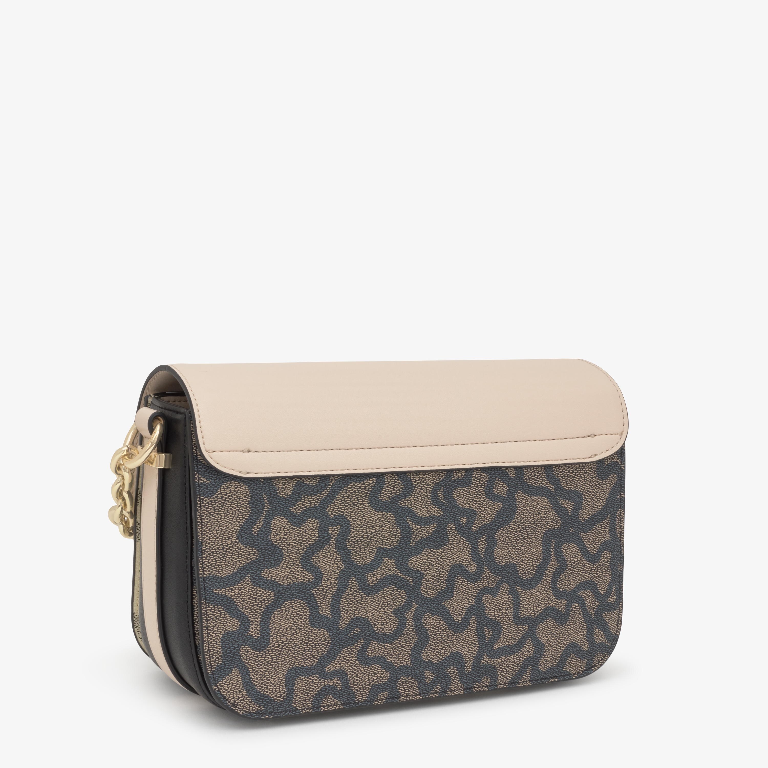 Medium black and beige chain Crossbody bag Kaos Icon