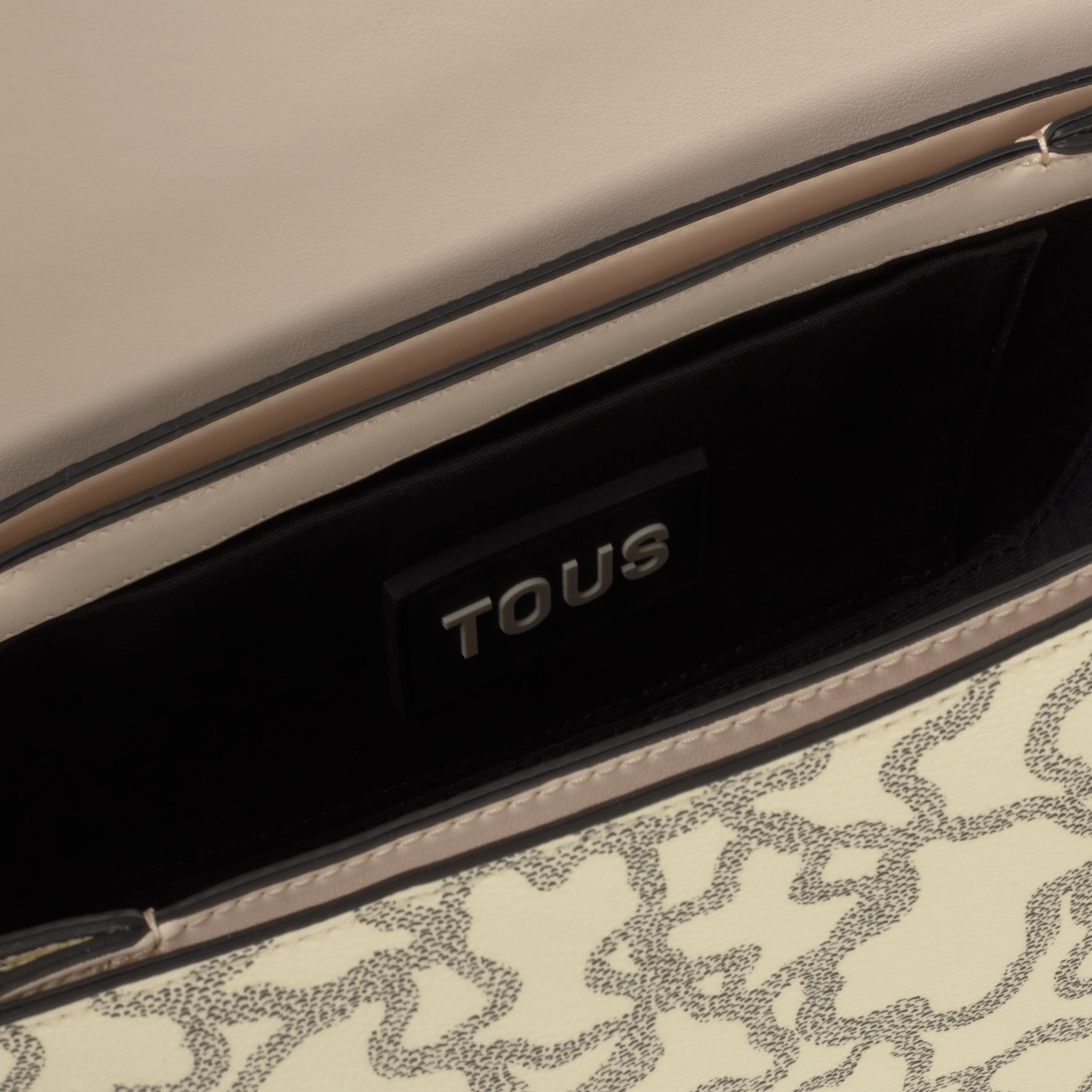 Medium black and beige chain Crossbody bag Kaos Icon