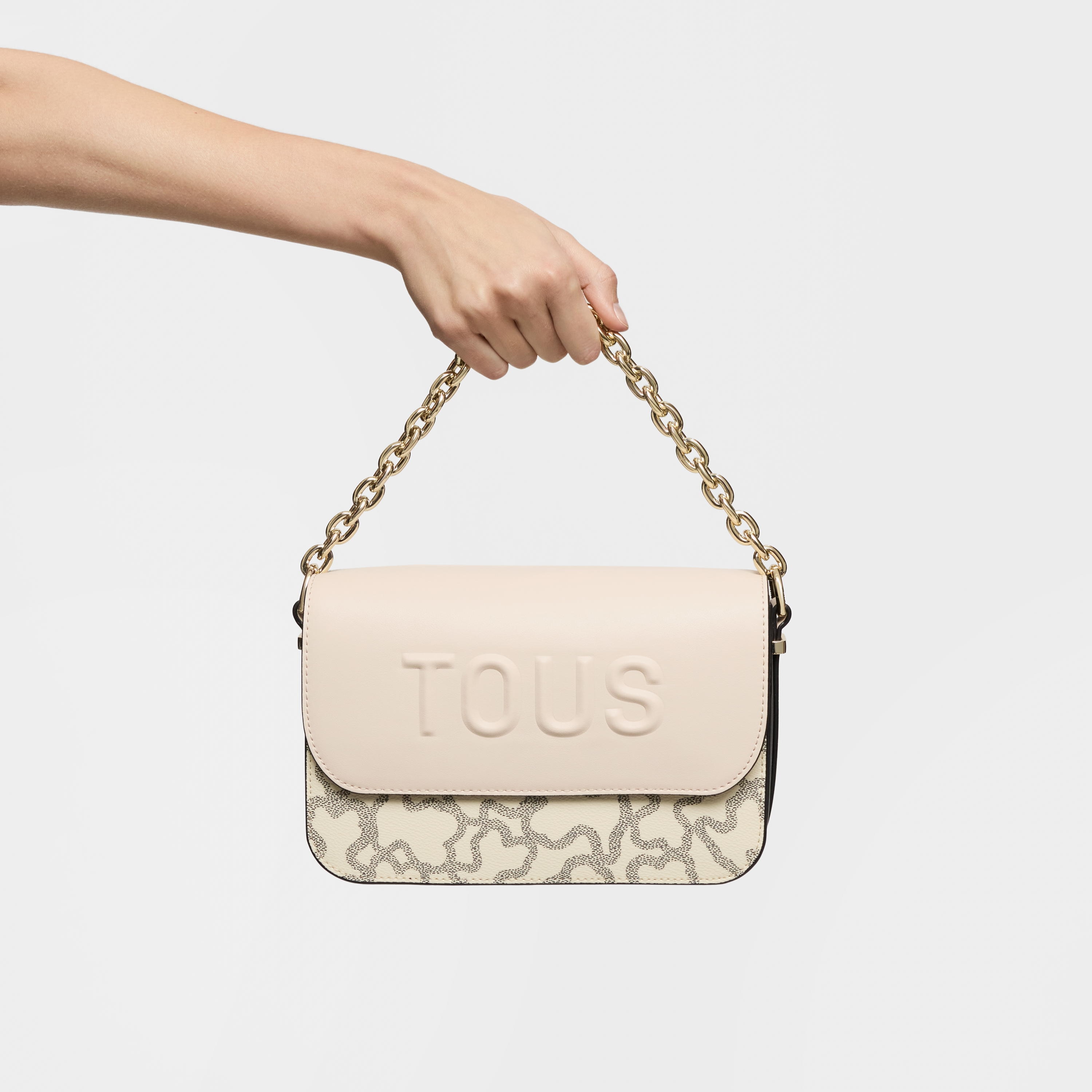 Medium black and beige chain Crossbody bag Kaos Icon