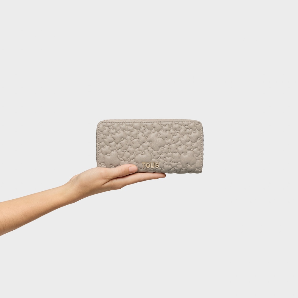 Szarobrązowy portfel TOUS Puffy Bear