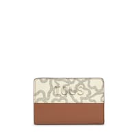Cartera camel y beige Kaos Icon