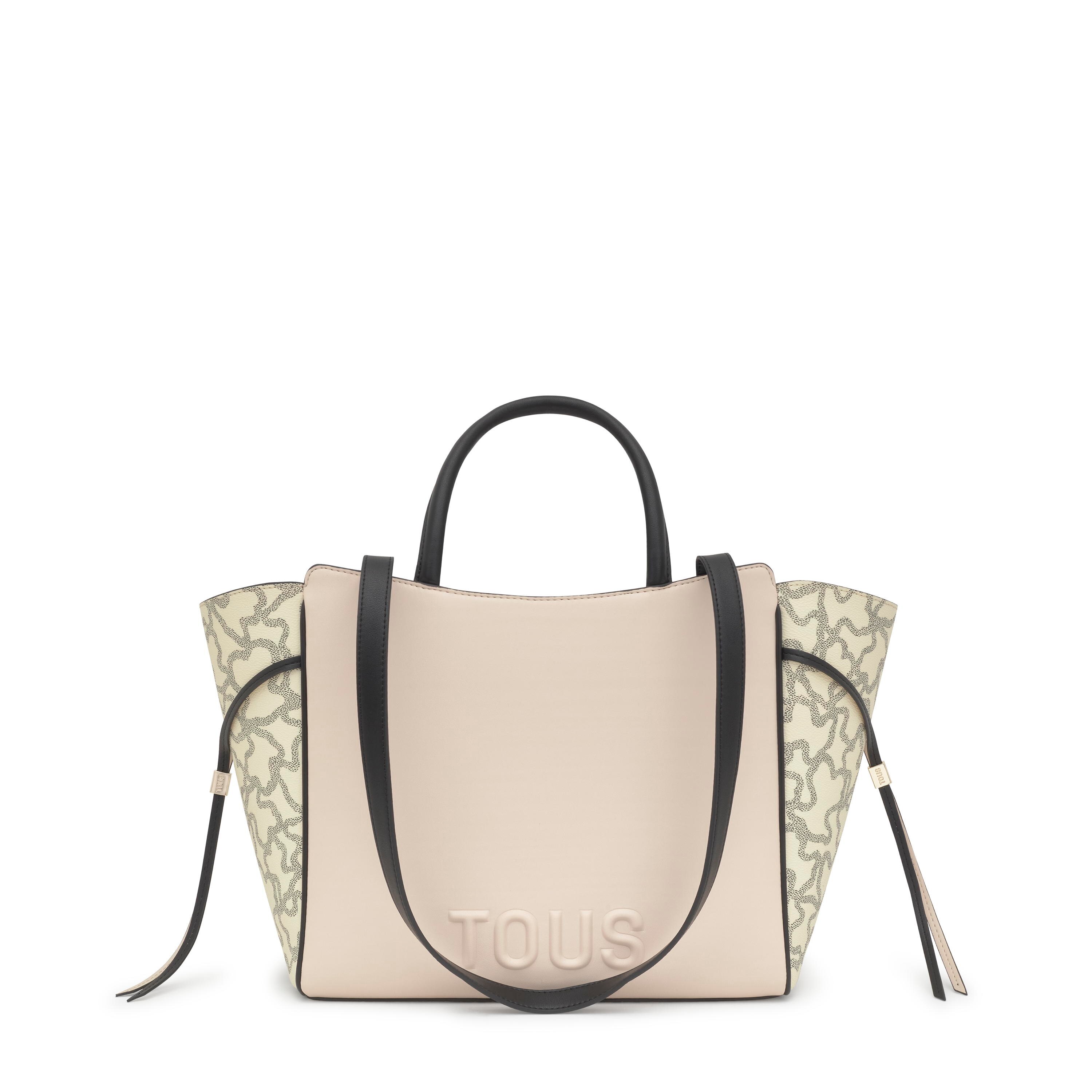 Medium black and beige City bag Kaos Icon
