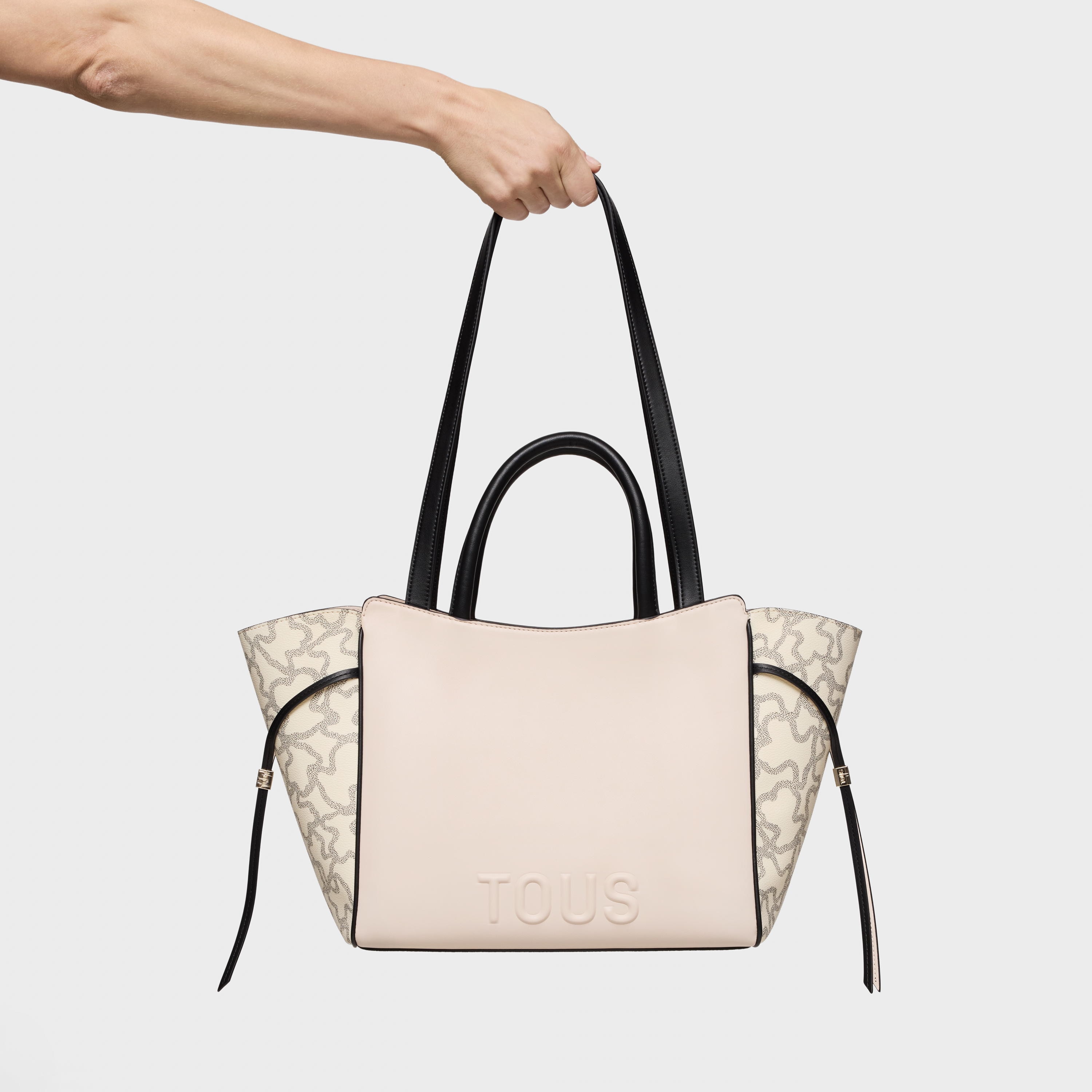 Medium black and beige City bag Kaos Icon