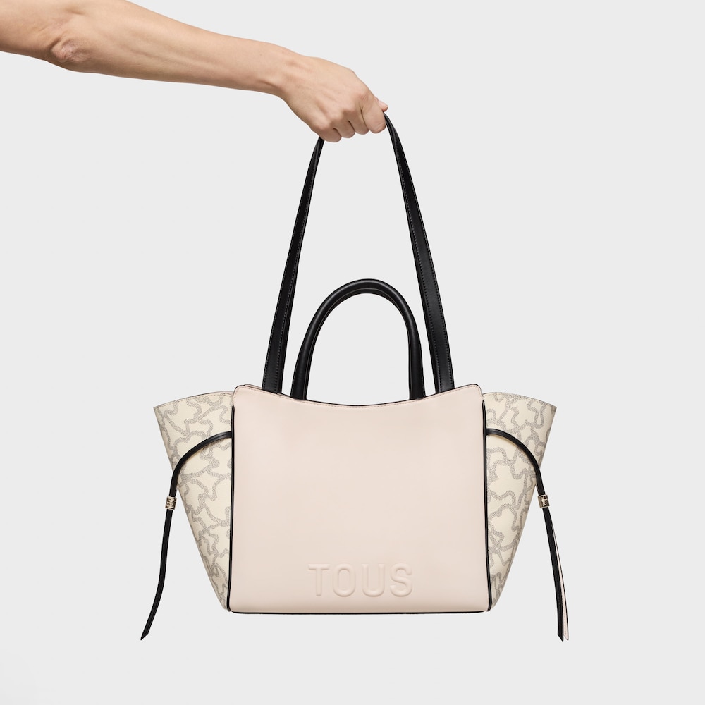 Medium black and beige City bag Kaos Icon image number 5