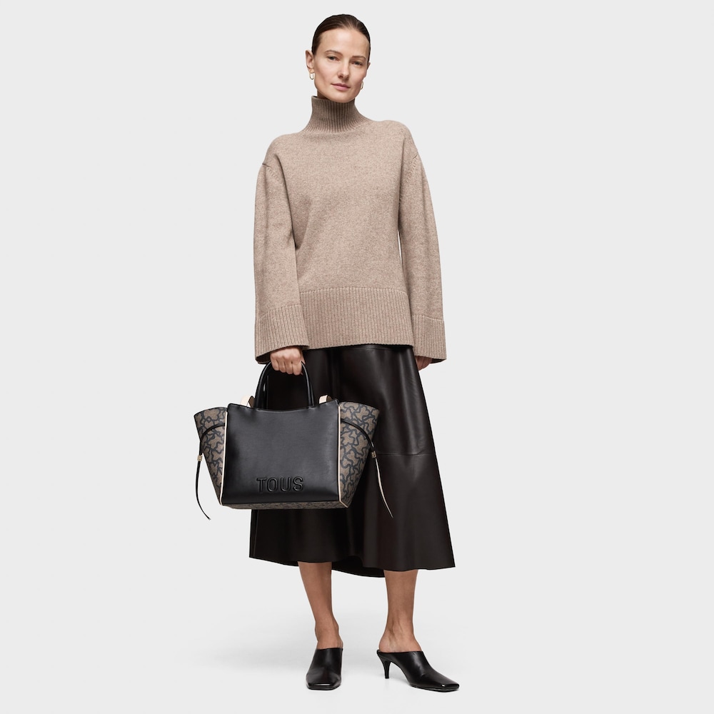 Medium black City bag Kaos Icon