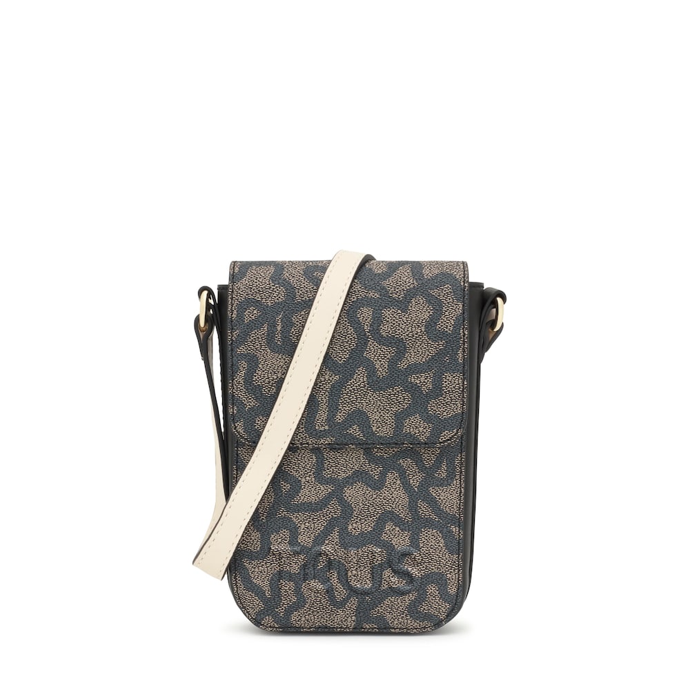 Funda de m&oacute;vil colgante negra Kaos Icon