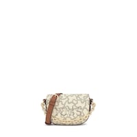 Beige mini half-moon Crossbody bag Kaos Icon