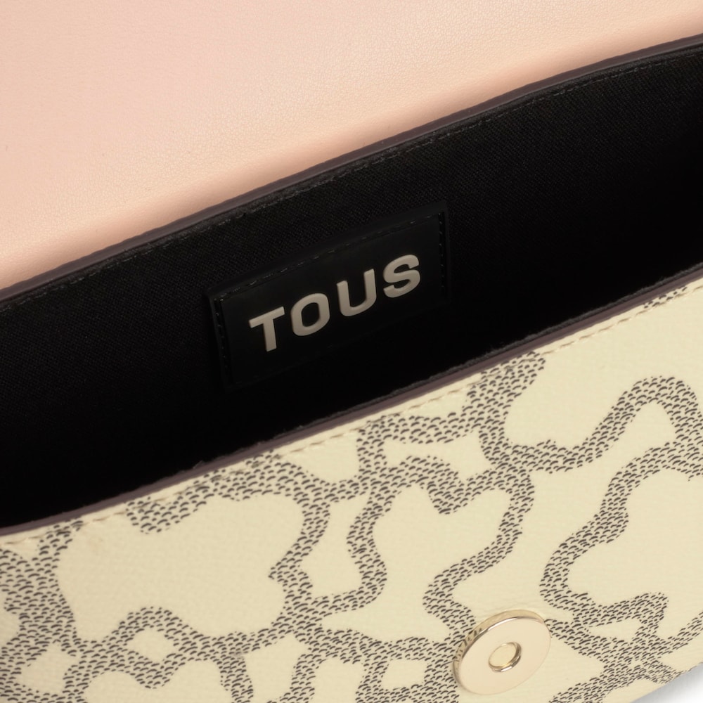 Beżowa minitorebka przez ramię p&oacute;łksiężyc Kaos Icon