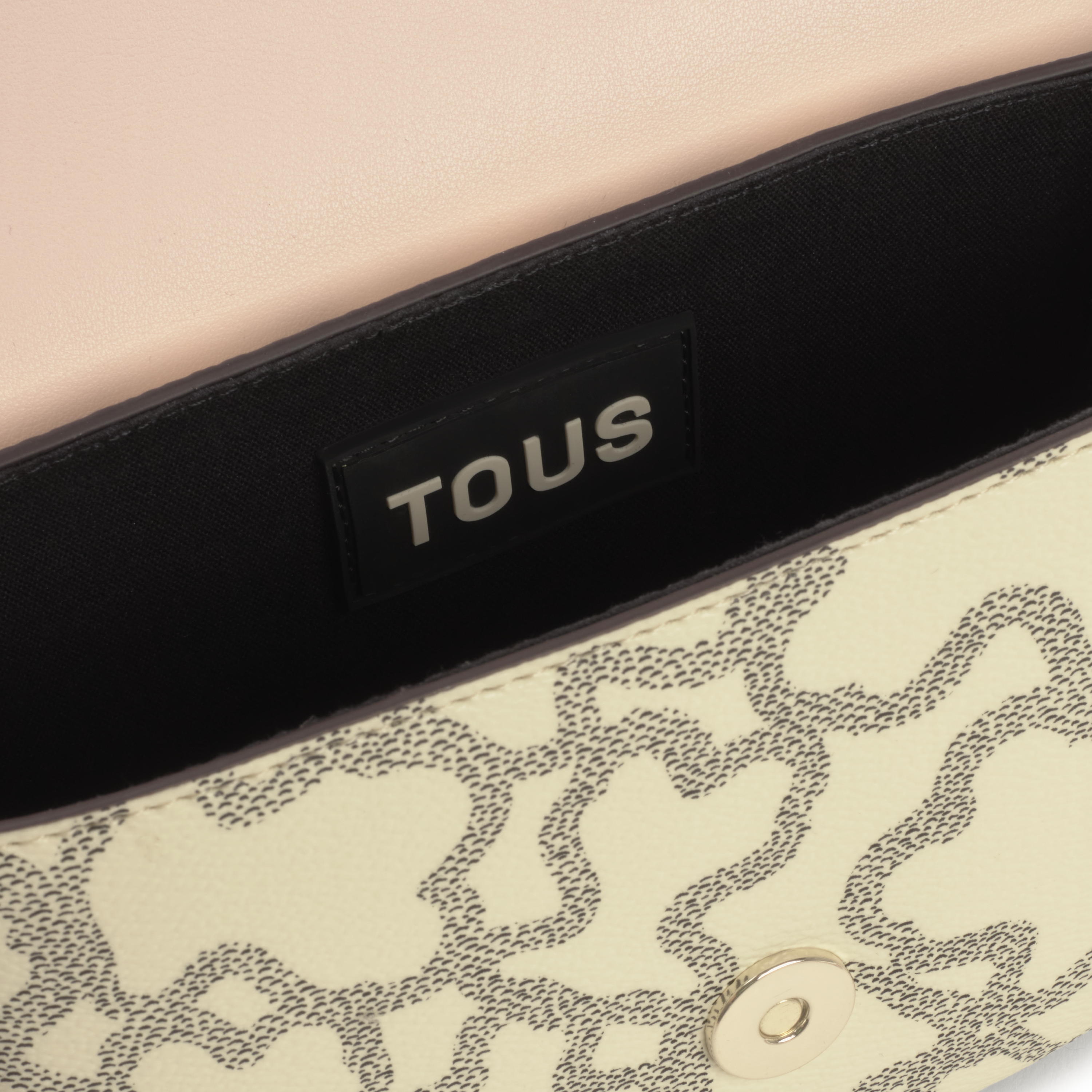 Beige mini half-moon Crossbody bag Kaos Icon