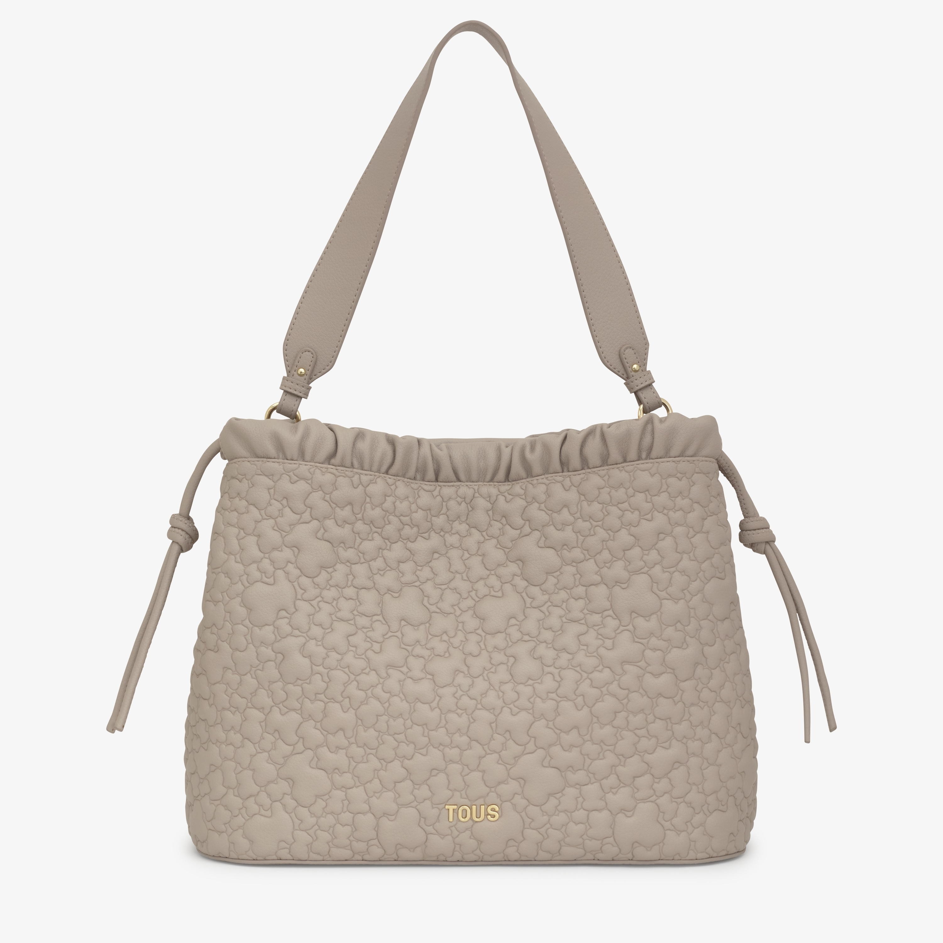 Large taupe TOUS Puffy Bear Shoulder bag