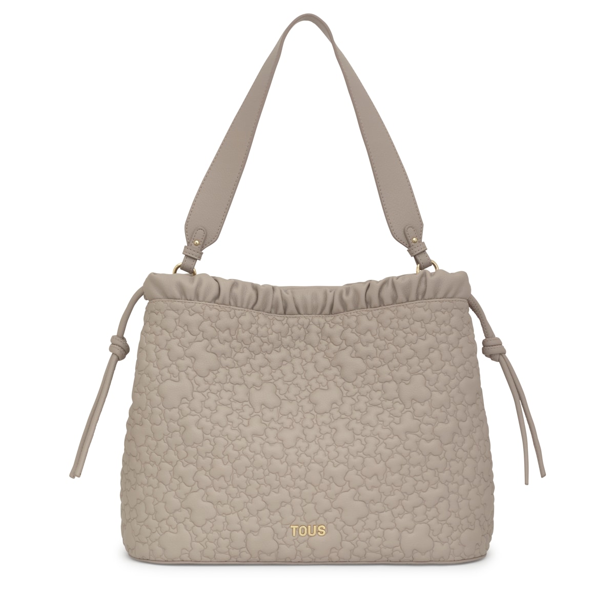 Large taupe TOUS Puffy Bear Shoulder bag