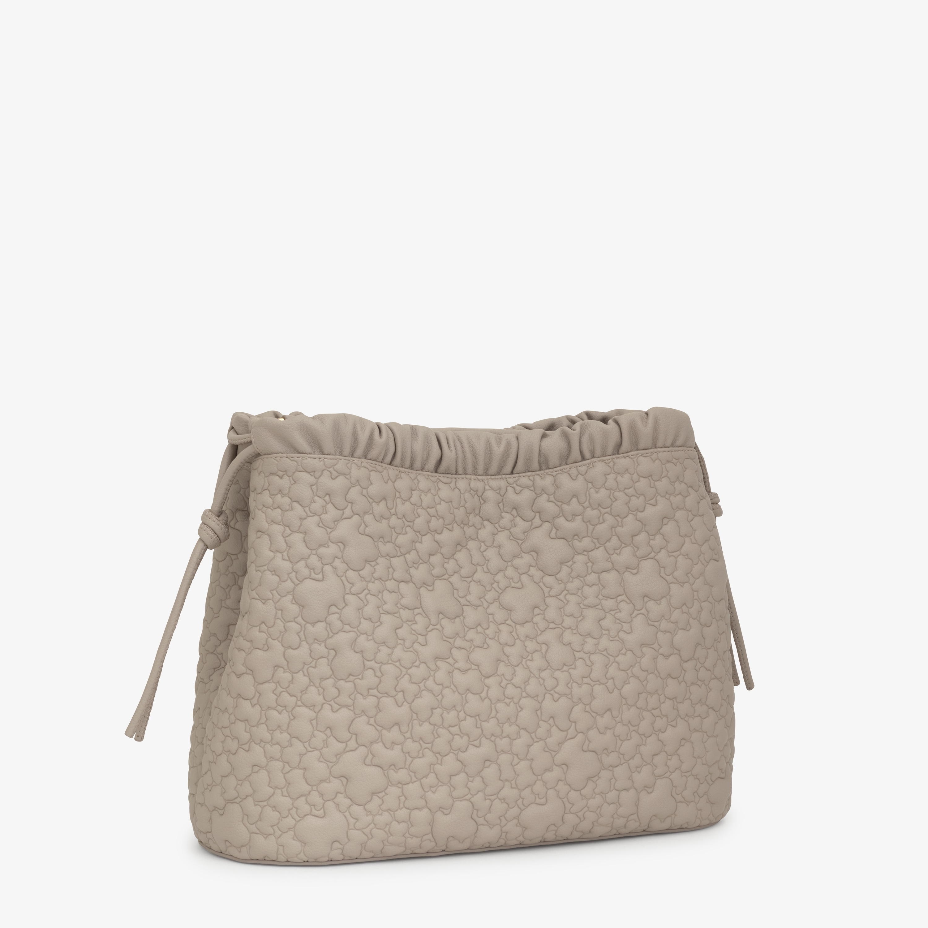 Large taupe TOUS Puffy Bear Shoulder bag