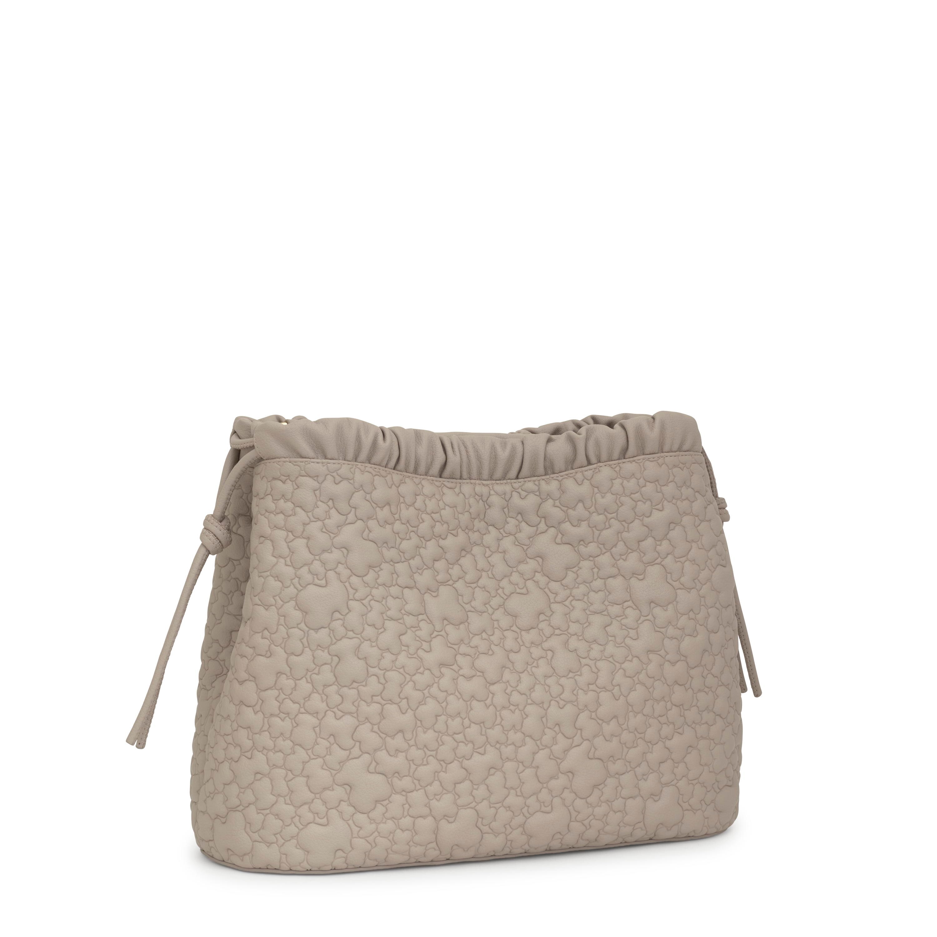 Large taupe TOUS Puffy Bear Shoulder bag