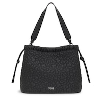 Large black Shoulder bag TOUS Puffy Bear