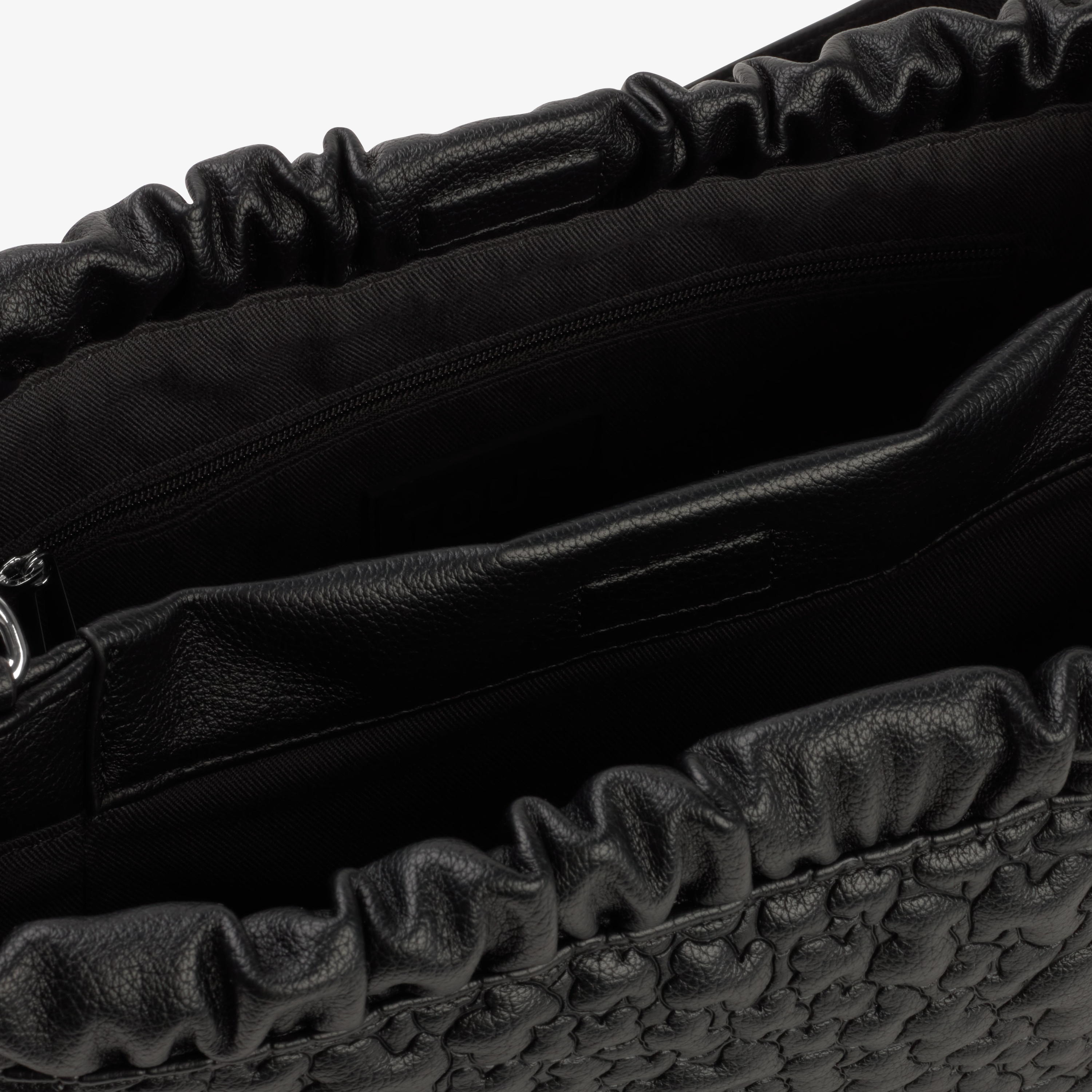 Large black Shoulder bag TOUS Puffy Bear