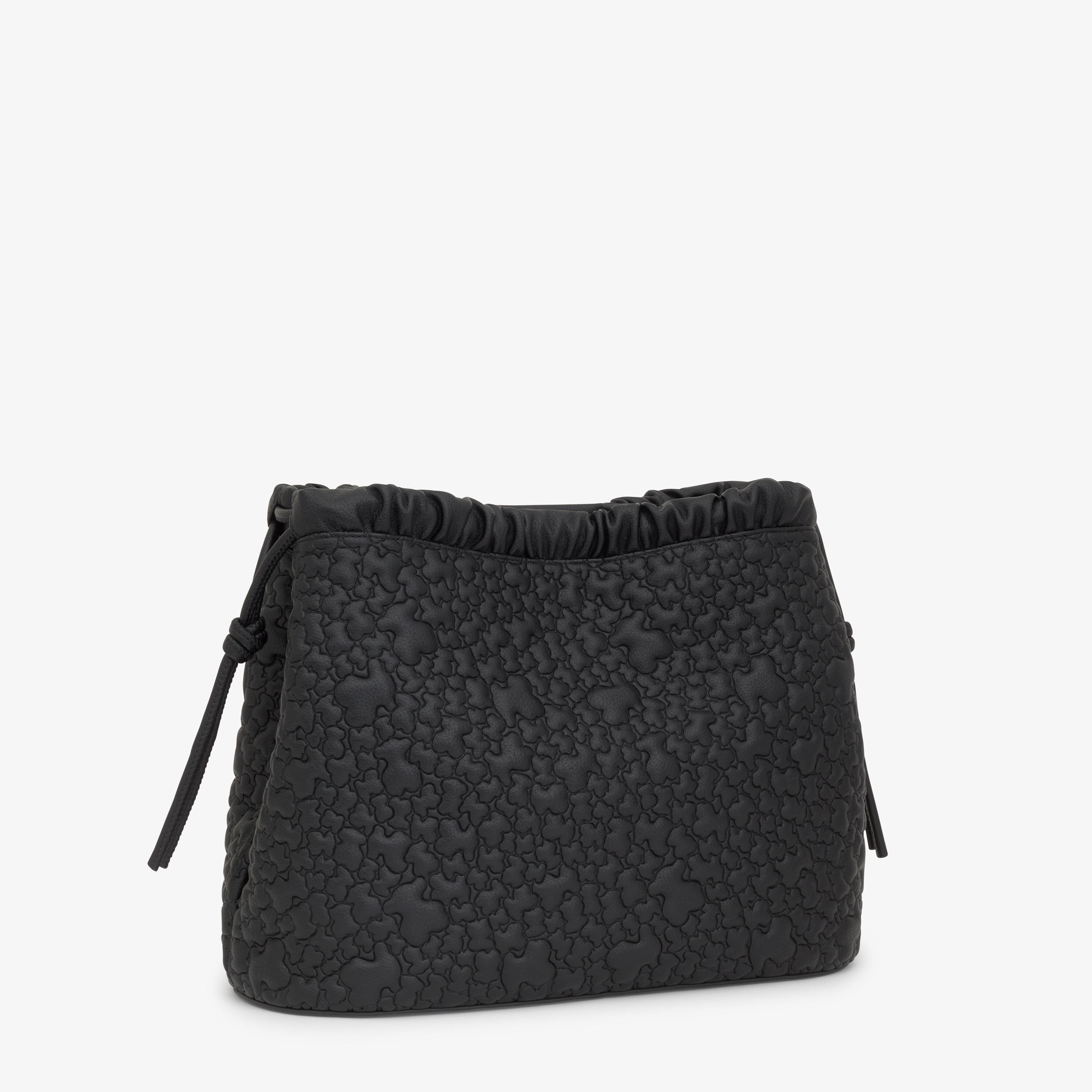 Large black Shoulder bag TOUS Puffy Bear