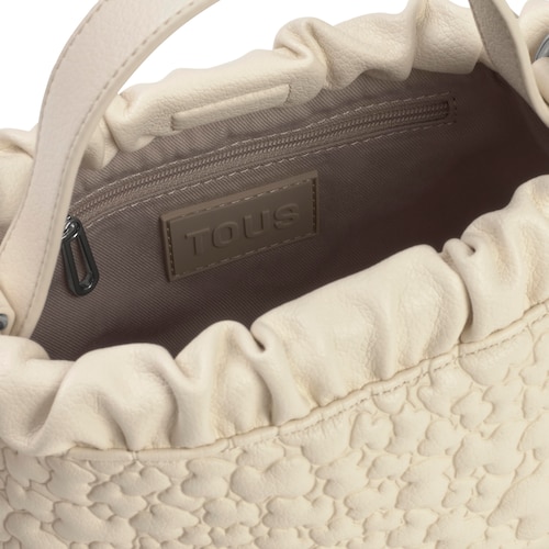 Small beige Shoulder bag TOUS Puffy Bear