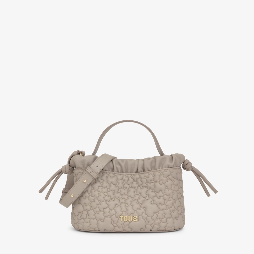 Small taupe Shoulder bag TOUS Puffy Bear