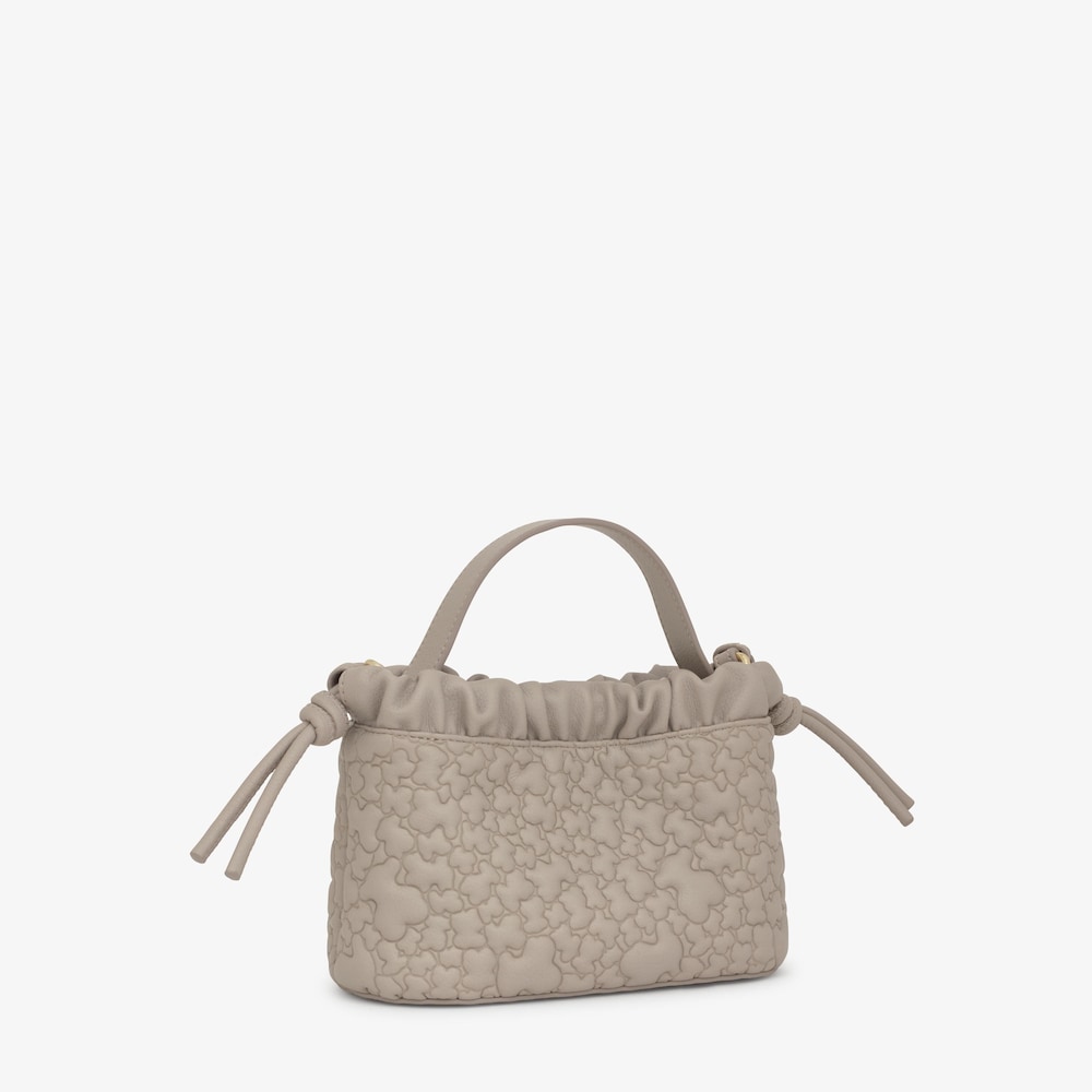 Small taupe Shoulder bag TOUS Puffy Bear