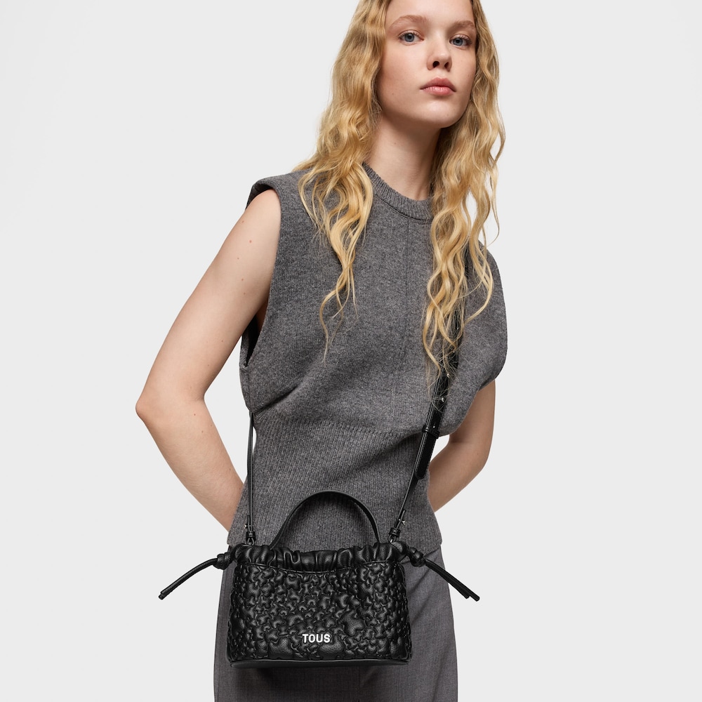 Mal&aacute; čern&aacute; Kabelka přes rameno TOUS Puffy Bear