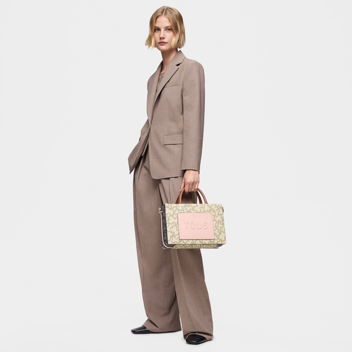 Medium beige Amaya Shopping bag Kaos Icon