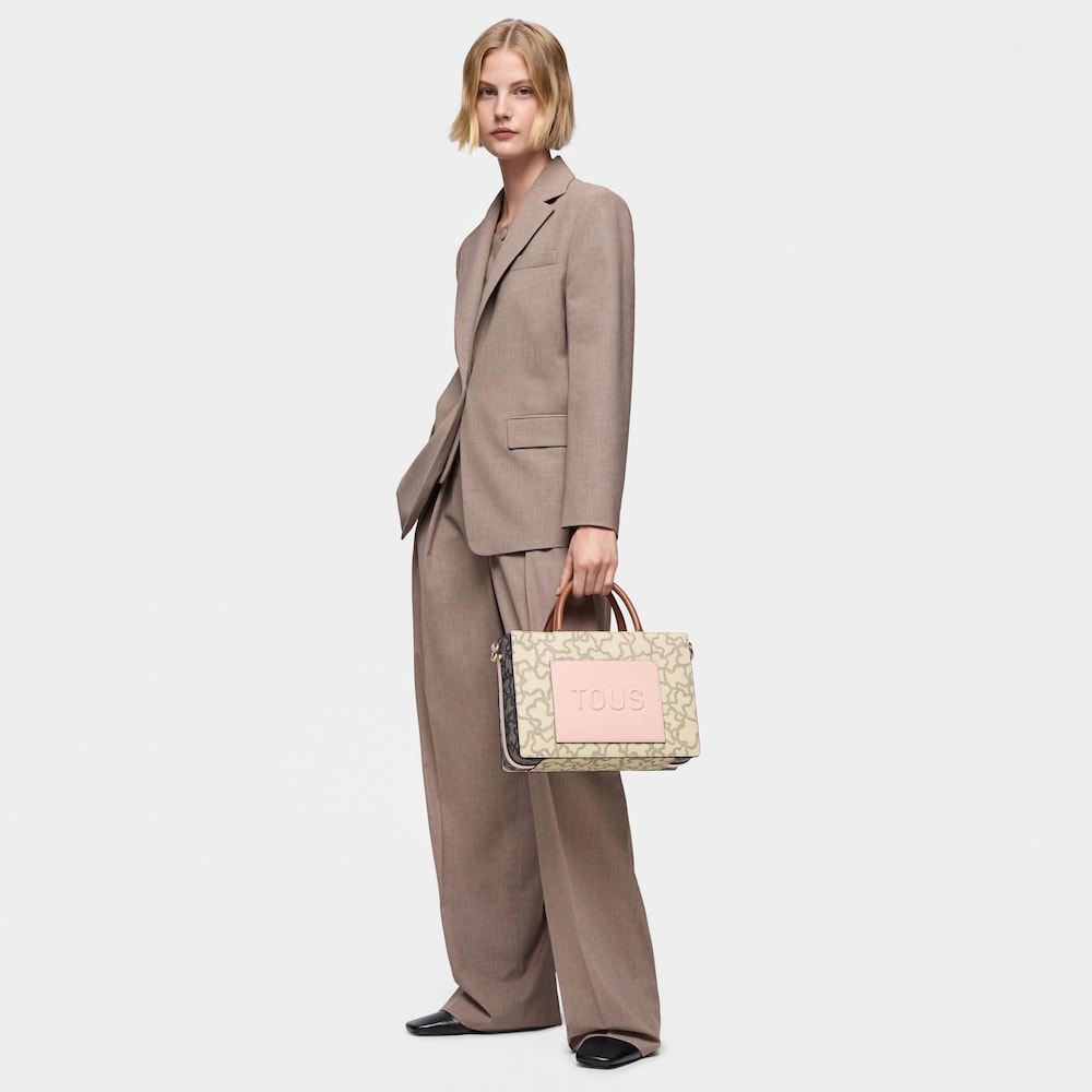 Medium beige Amaya Shopping bag Kaos Icon image number 5
