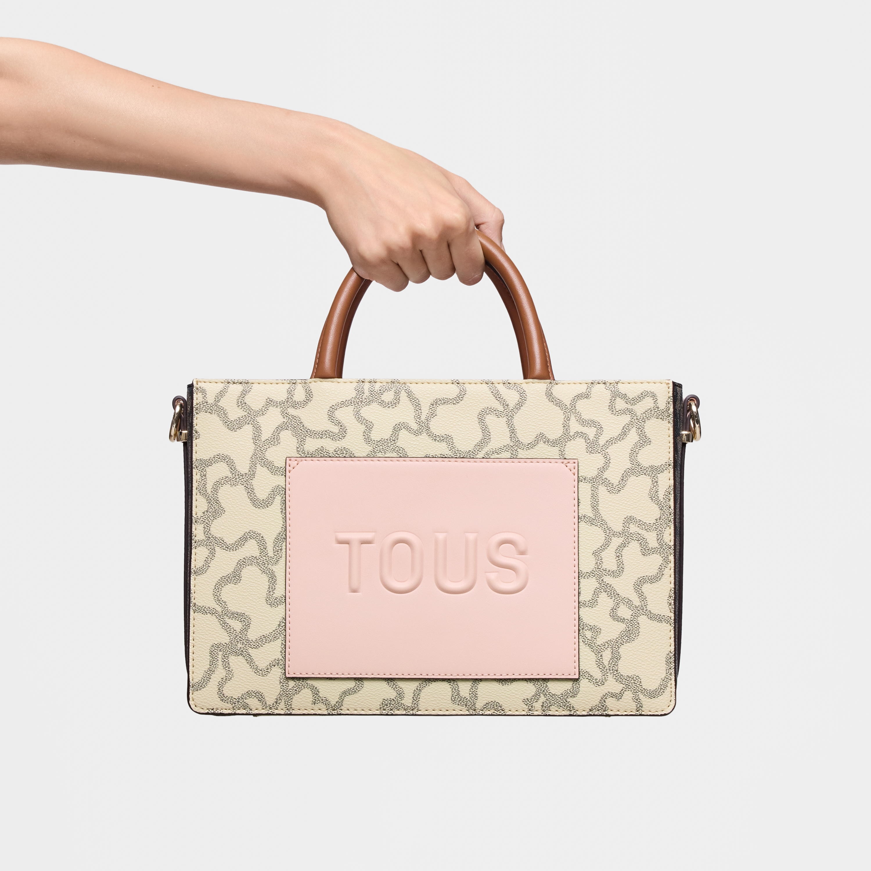 Medium beige Amaya Shopping bag Kaos Icon