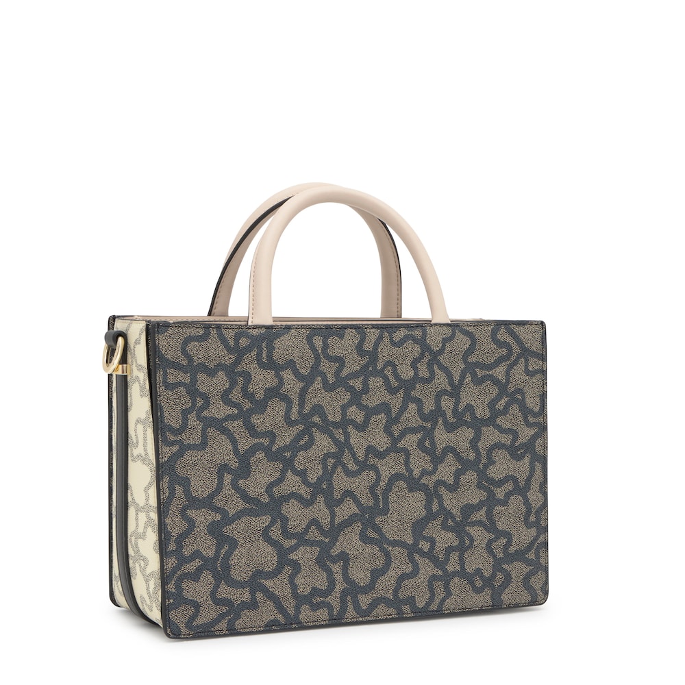 Średniej wielkości czarna torba na zakupy z kolekcji Amaya Kaos Icon