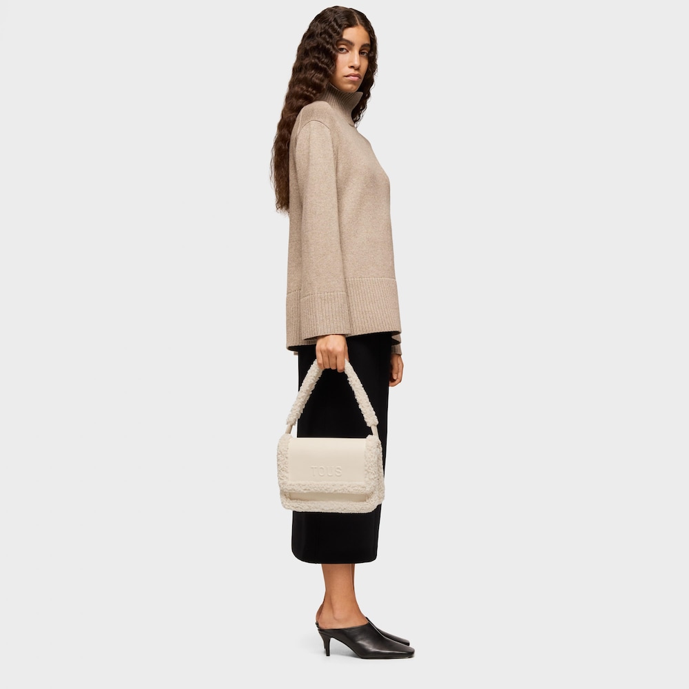 Bandolera mediana beige Audree Warm image number 5
