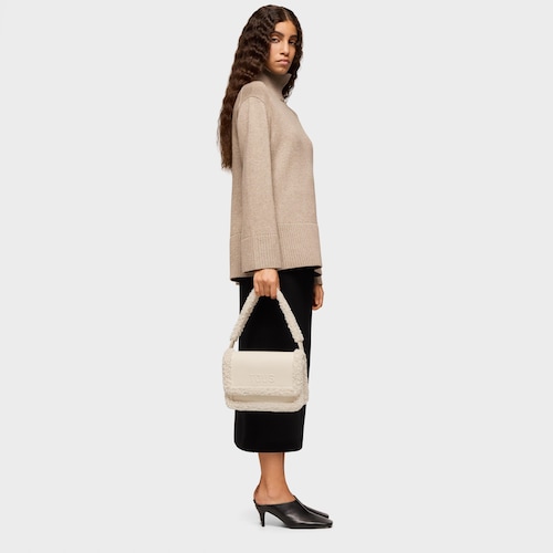 Bandolera mediana beige Audree Warm
