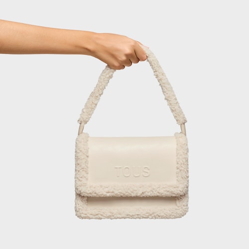 Bandolera mediana beige Audree Warm