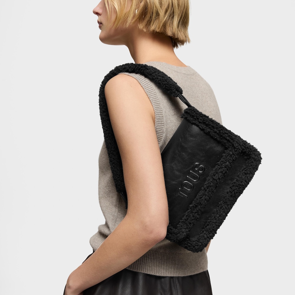 Bandolera mediana negra Audree Warm