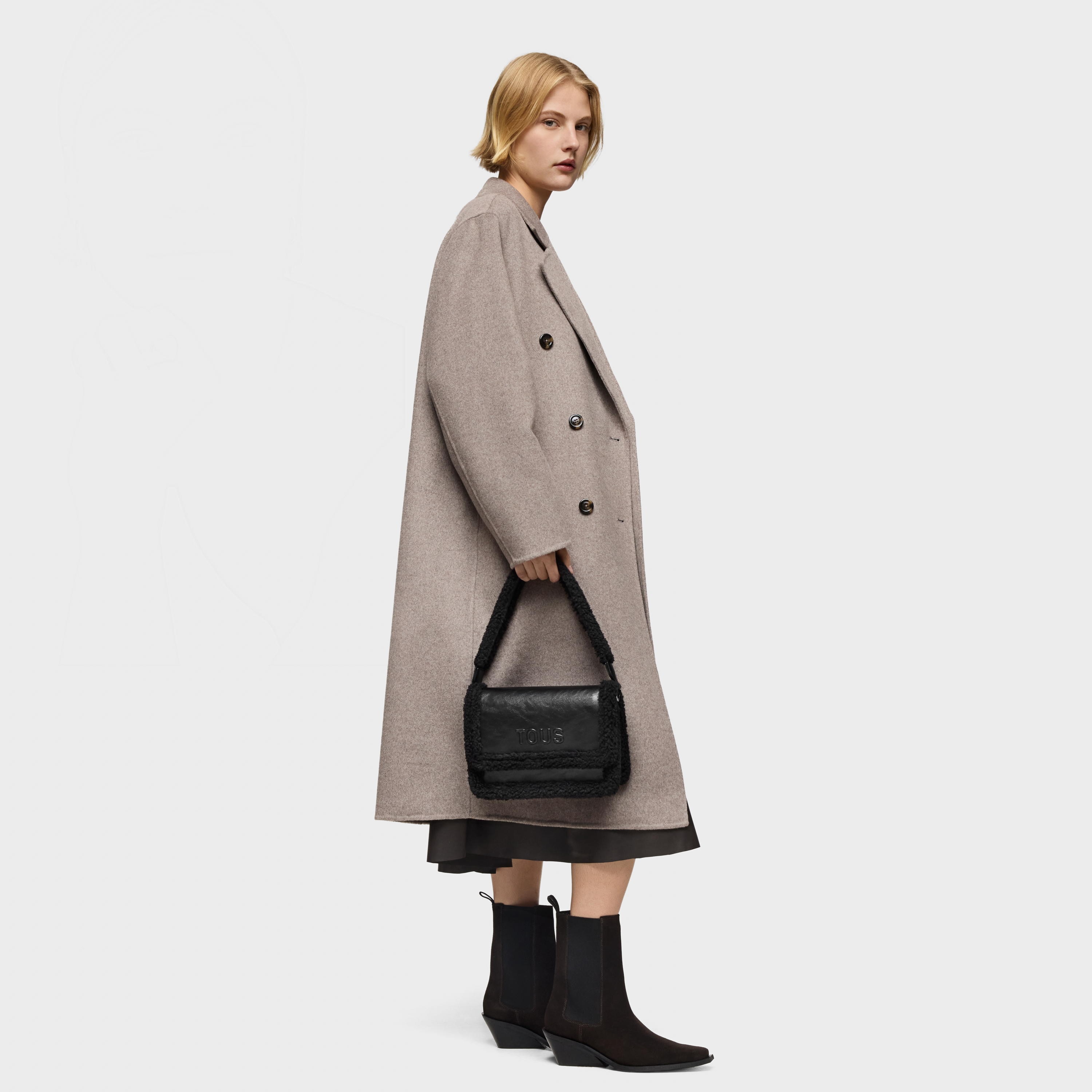 Black medium Crossbody bag Audree Warm