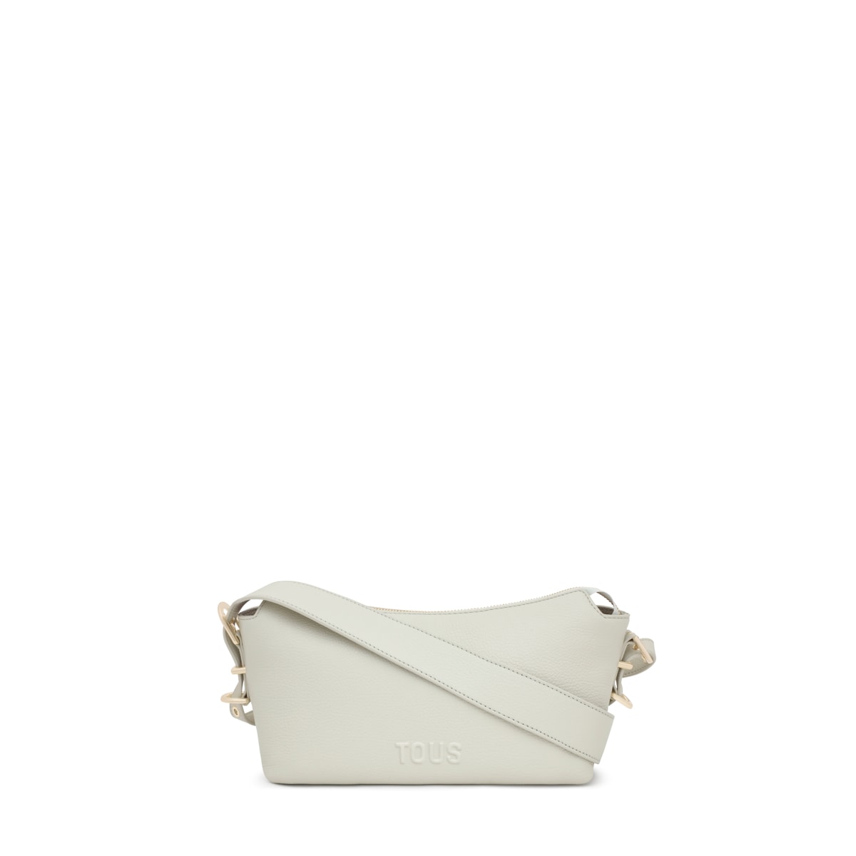 Sac à bandoulière en cuir vert pâle petit TOUS Buckles